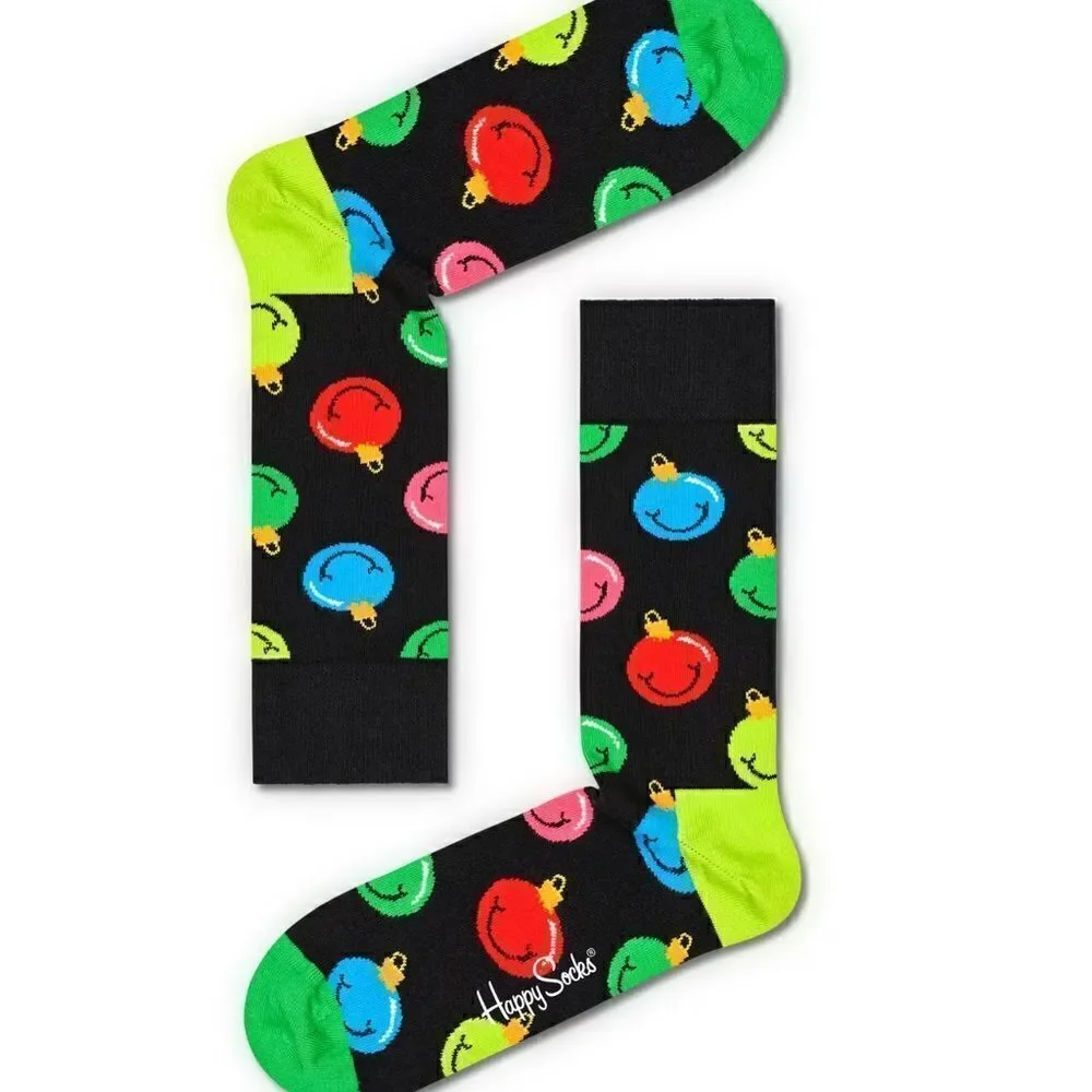 Happy Socks Holiday Classic Gift Set of 3 Crew socks, W 5.1/2-9.1/2 M 5-…